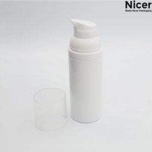Wholesale 50ml white PP airless bottle with pump - Image 2