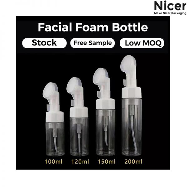focial foam bottle with brush