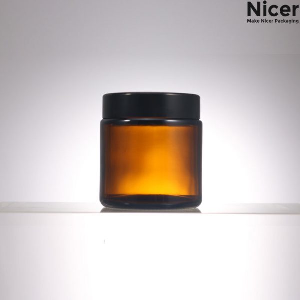 100g amber glass jar