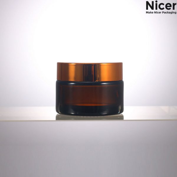 30g amber glass jar
