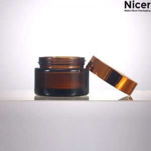 30g amber glass jar