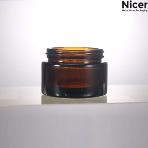 30g amber glass jar