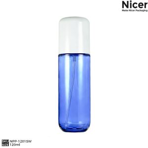 120ml Luxury Thick Wall PET Bottle with Fine Mist Pump | High-End Cosmetic Container (NPP-1201SW)
