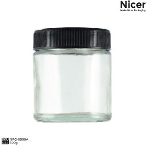 NPG-0500A-Wide-mouth-500g-glass-jar
